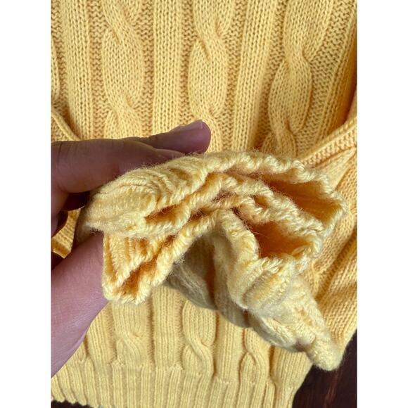 Pendleton Pure Virgin Wool Crewneck Sweater Pullover Vintage Yellow Mens Medium - Picture 5 of 6